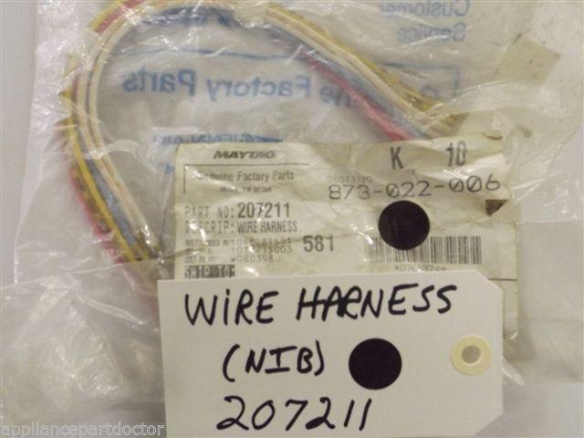 Maytag Washer 207211 Wire Harness NEW IN BOX Maytag Washer 207211 Wire Harness NEW IN BOX
